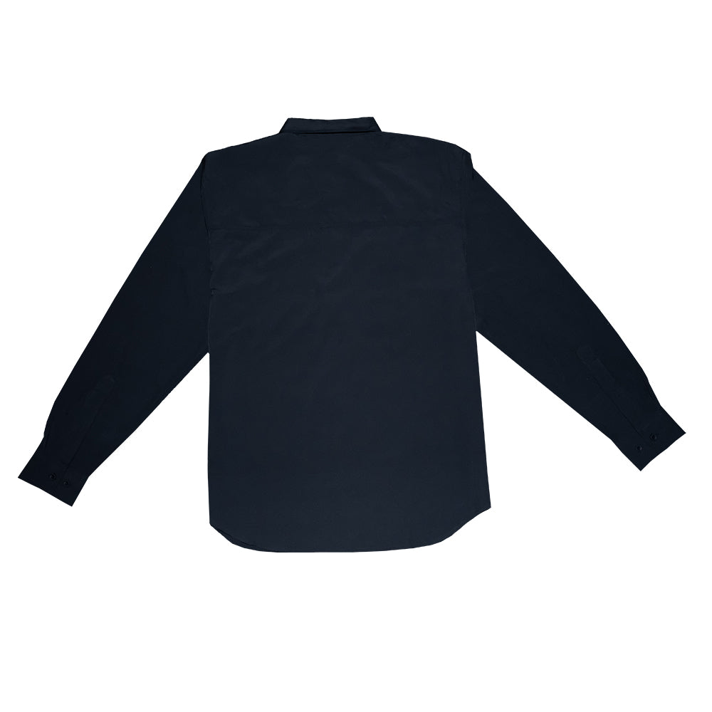 Saltee Outdoors Apparel Saltee Outdoors Laredo Midnight Navy Long Sleeve Button Front Men's Performance Shirt