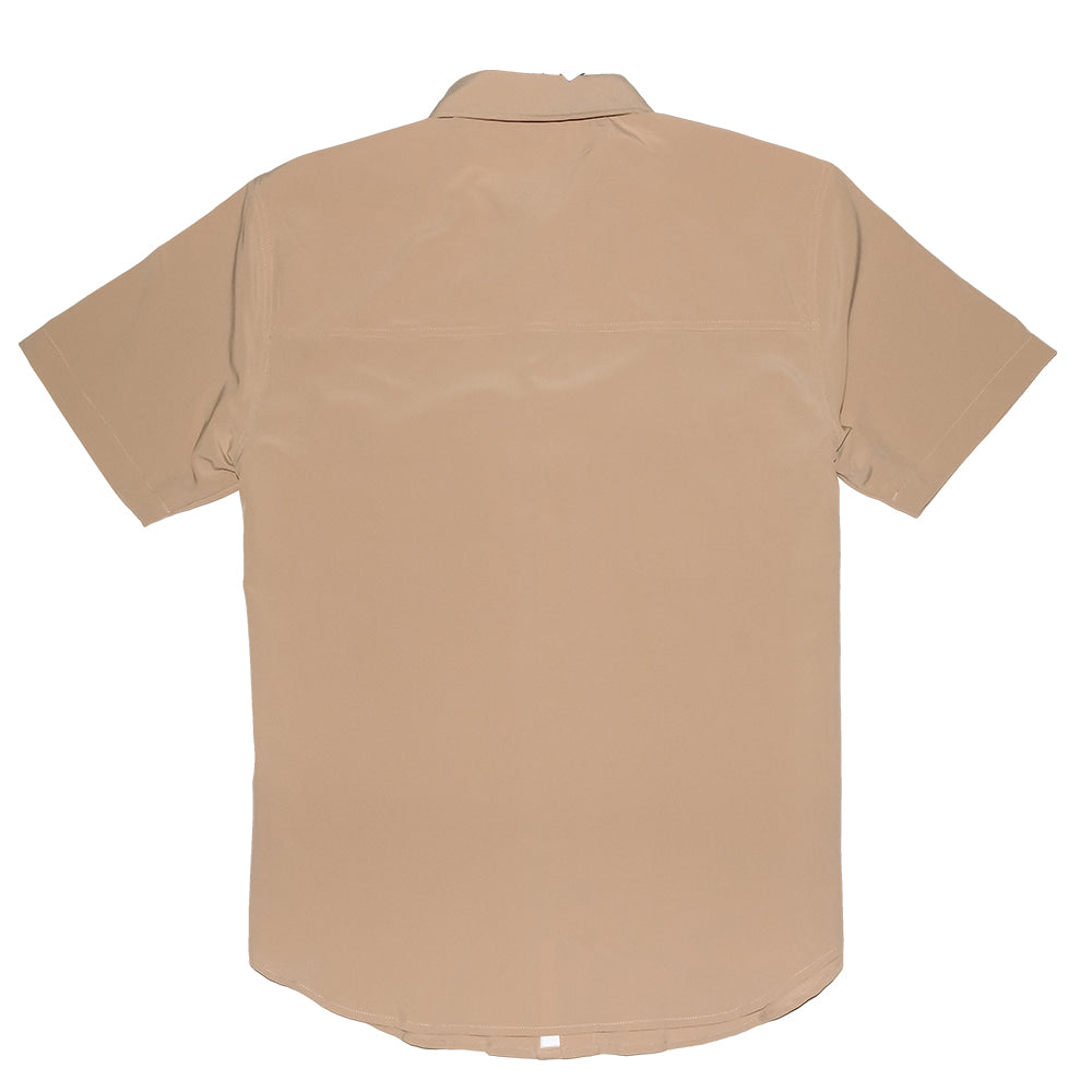 Saltee Outdoors Apparel Saltee Outdoors Laredo Short Sleeve Button-Down Men's Performance Shirt In Arrowhead Brown