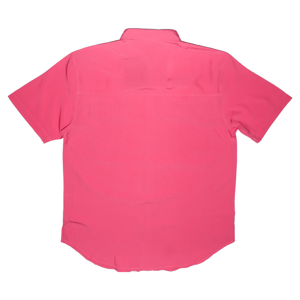 Saltee Outdoors Apparel Saltee Outdoors Laredo Western Pink Short Sleeve Performance Button-Down Shirt