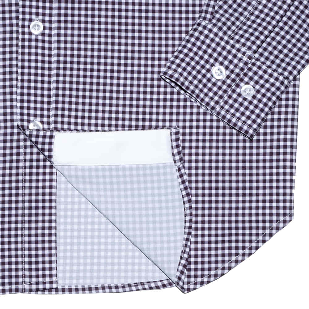 Saltee Outdoors Apparel Saltee Outdoors Men's Long Sleeve Button-Down Flap Pocket with Hidden Snap in Black and White