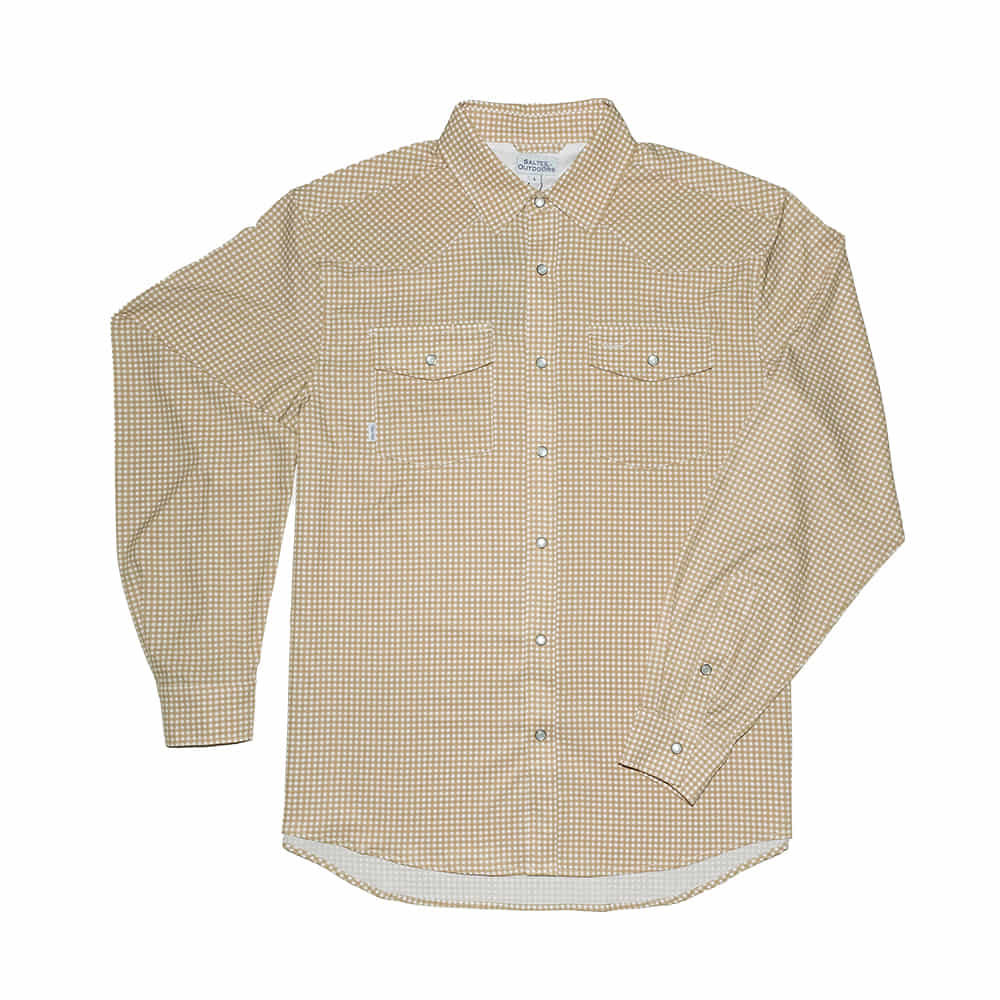 Saltee Outdoors Apparel Saltee Outdoors Men's Long Sleeve Western Yolk Pearl Snap Shirt
