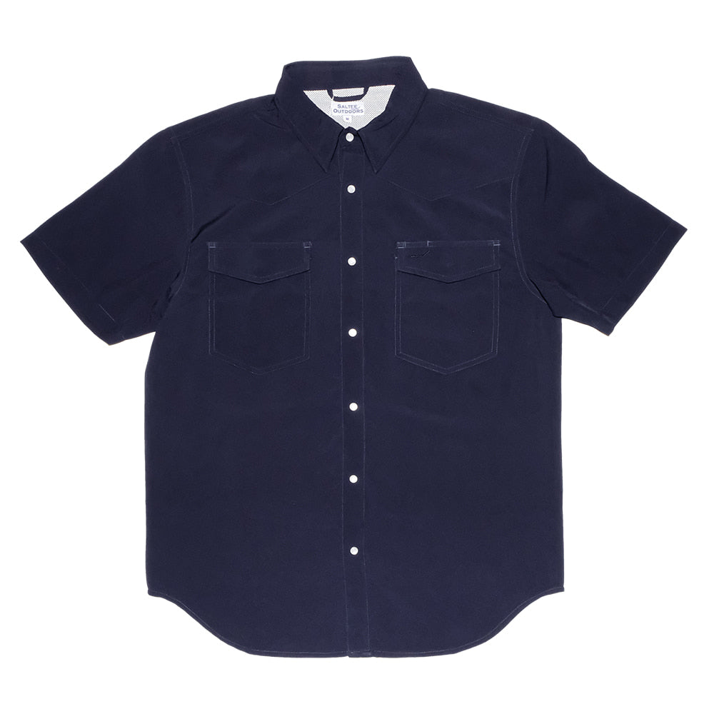 Saltee Outdoors Apparel Saltee Outdoors Wichita Performance Western Yolk Short Sleeve Men's Shirt with Pearl Snaps