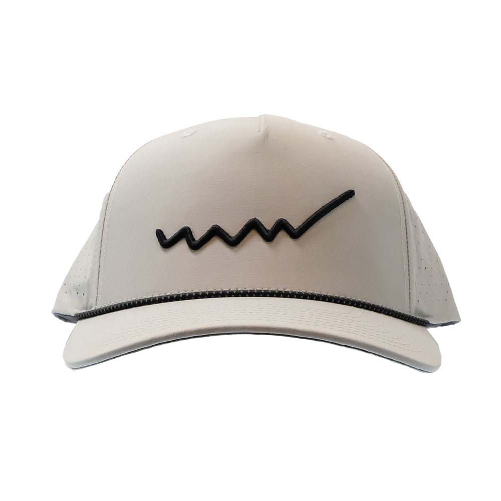 Saltee Outdoors Hats Beige Saltee Outdoors Silver With Black Saltee Wave Cap
