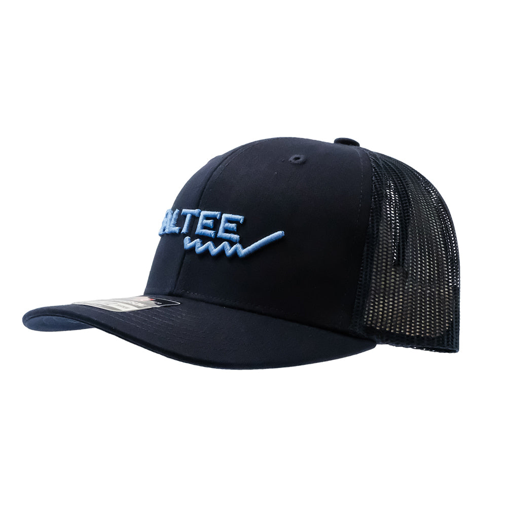 Saltee Outdoors Hats Blue Saltee Outdoors Saltee Wave Youth Cap In Columbia Blue With Wave Design On Left Side