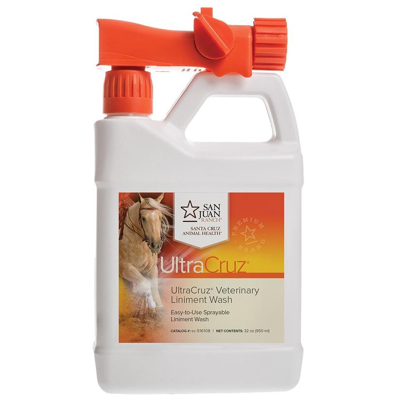 Santa Cruz Animal Health supplies 32oz UltraCruz Equine Liniment Wash with Applicator 32oz