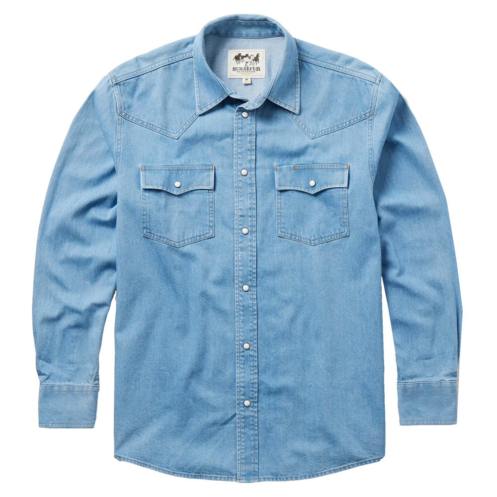 Schaefer Outfitter Apparel Classic Western Denim Shirt