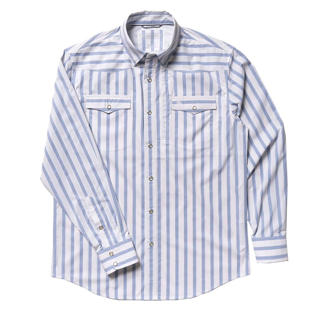 Schaefer Outfitter Apparel Rangetek Western Guide Stripe Snap Shirt