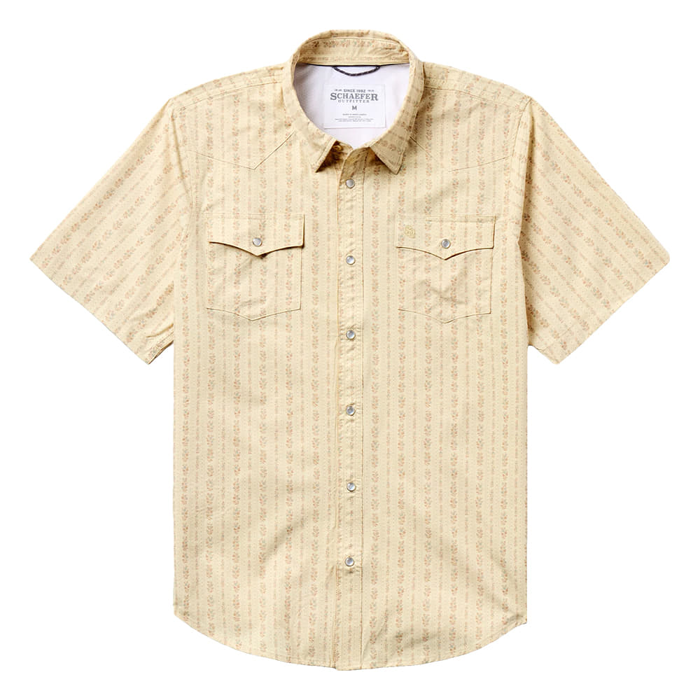 Schaefer Outfitter Apparel Schaefer Outfitters Men's Luckenbach Rambler Short Sleeve Pearl Snap Shirt