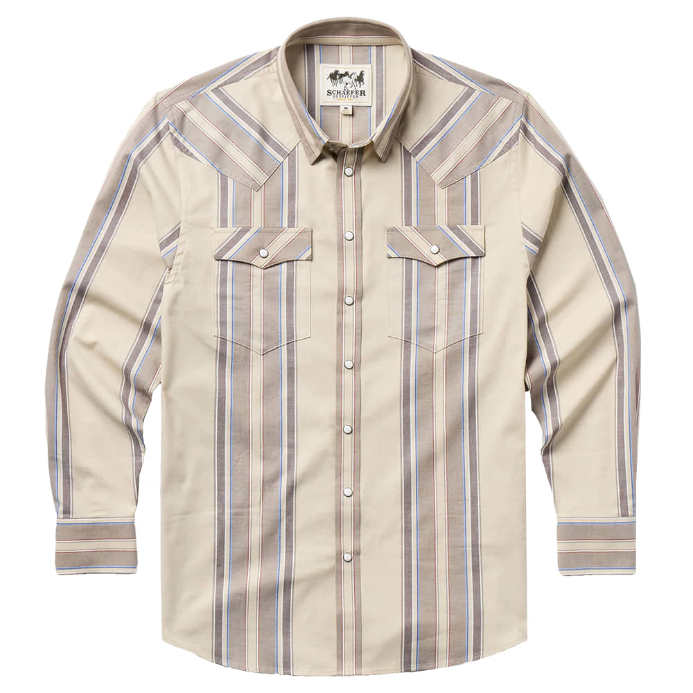 Schaefer Outfitter Apparel Stripe Long Sleeve Button Down