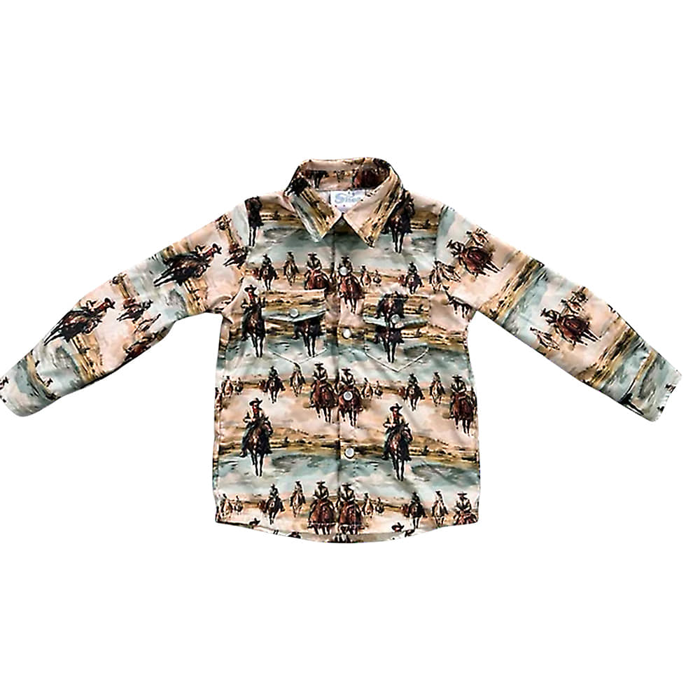 Shea Baby Apaprel Shea Baby Sunrise Pearl Snap Long Sleeve Boys Cowboy Shirt