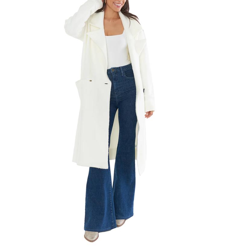 Show Me Your Mumu Apparel Show Me Your Mumu Cream Melrose Women's Sweater Jacket