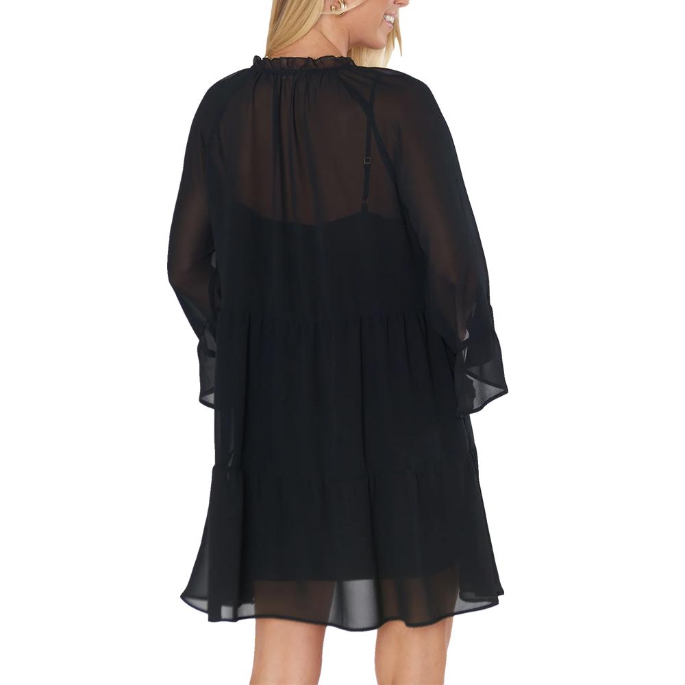 Show Me Your Mumu Apparel Show Me Your Mumu Viola Black Mini Chiffon Women's Dress