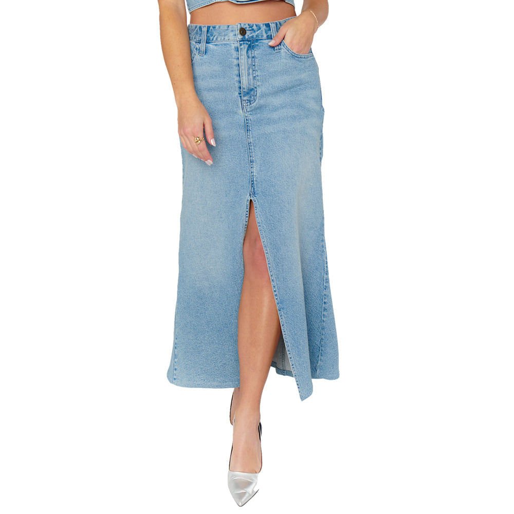 Show Me Your Mumu Apparel Show Me Your Mumu Women's Mcentire Denim Maxi Skirt