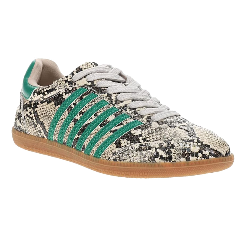 Shu Shop Footwear Shu Shop Women's Faux Snake Lace Up Stevie Sneaker