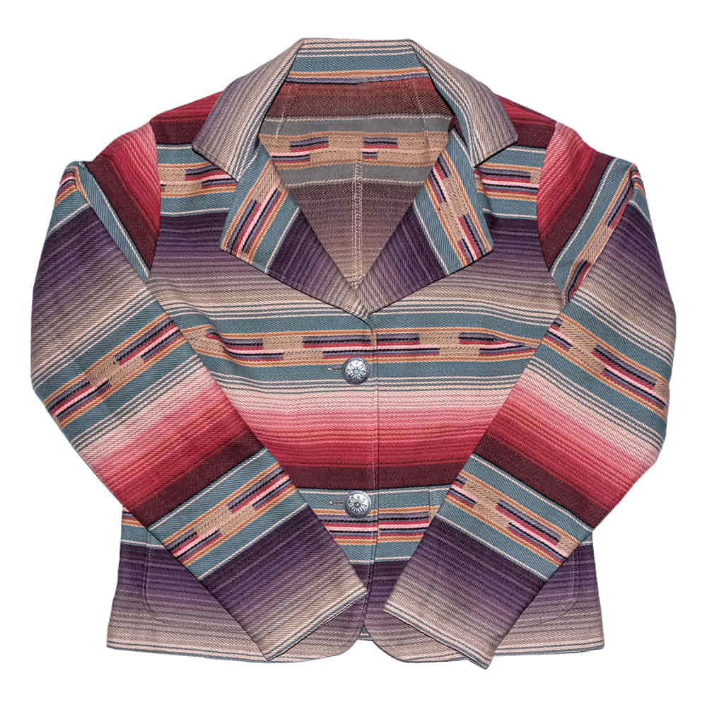 Silverado Apparel Apparel Silverado Apparel Maria Two Button Navajo Purple Serape Ladies Blazer
