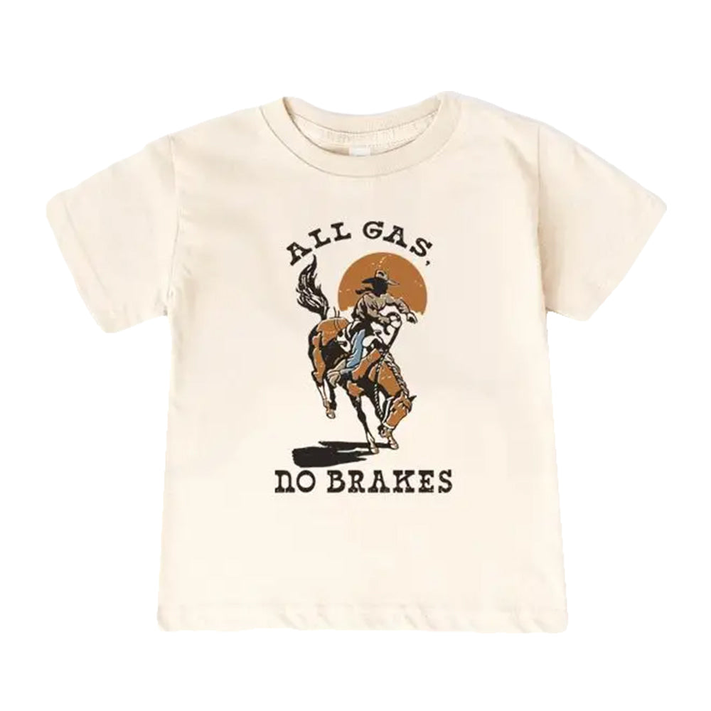 South Texas Tack Apparel All Gas No Brakes Toddler Short Sleeve Tshirt