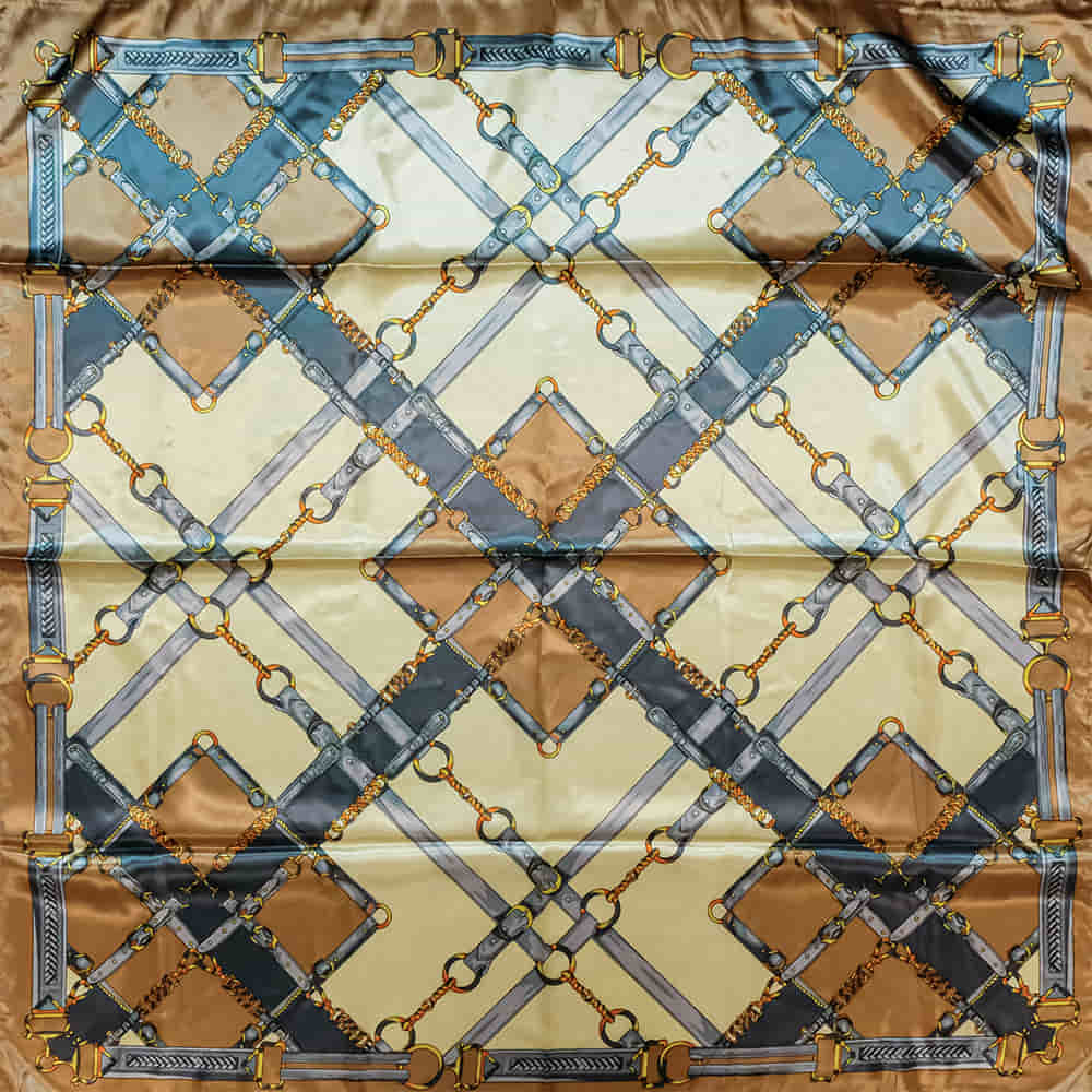 South Texas Tack Apparel Apparel Cream / 35"X35" South Texas Tack Apparel Geometric Pattern Wild Rags