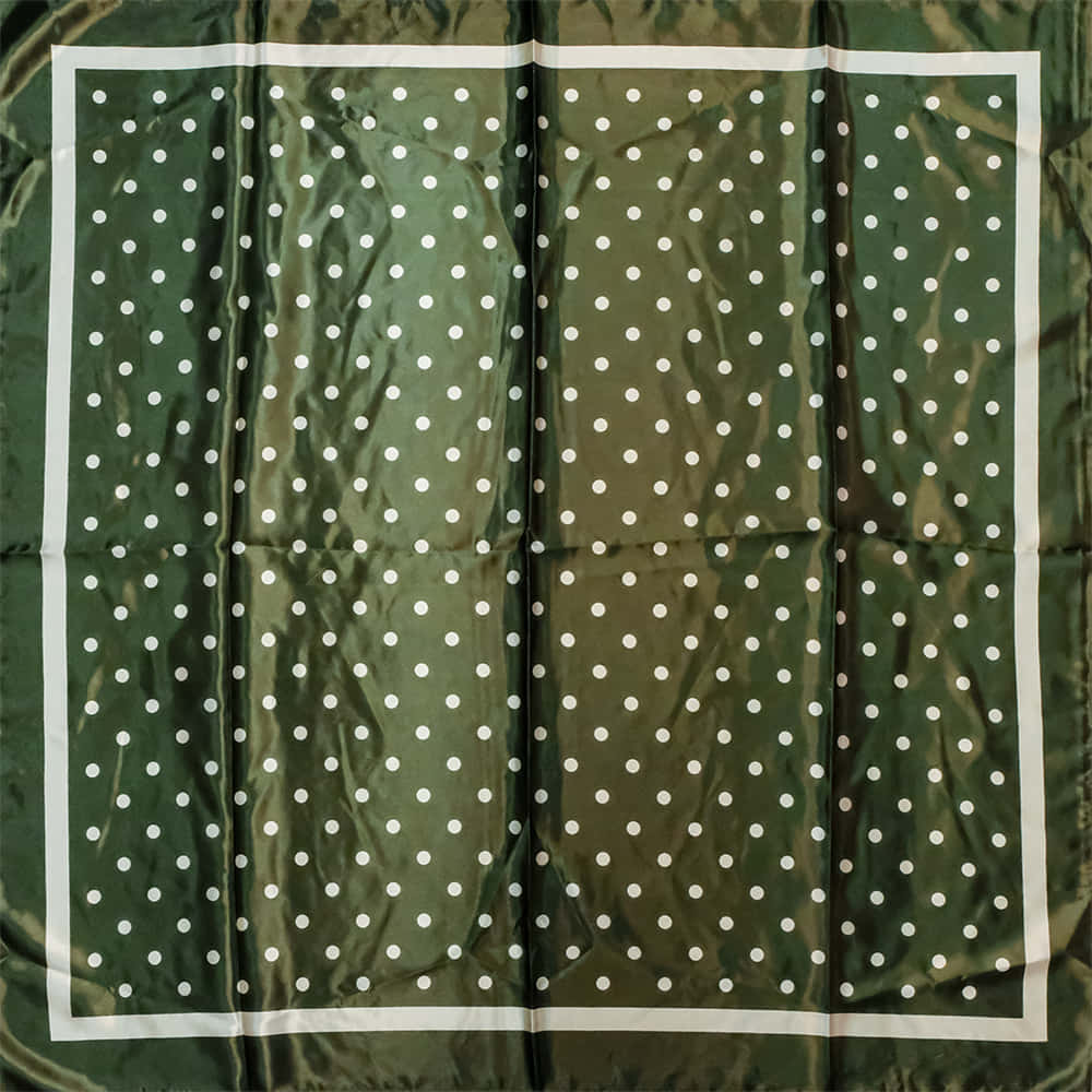 South Texas Tack Apparel Apparel Green/Cream / 35"X35" South Texas Tack Apparel Polka Dot 35"x35" Wild Rag