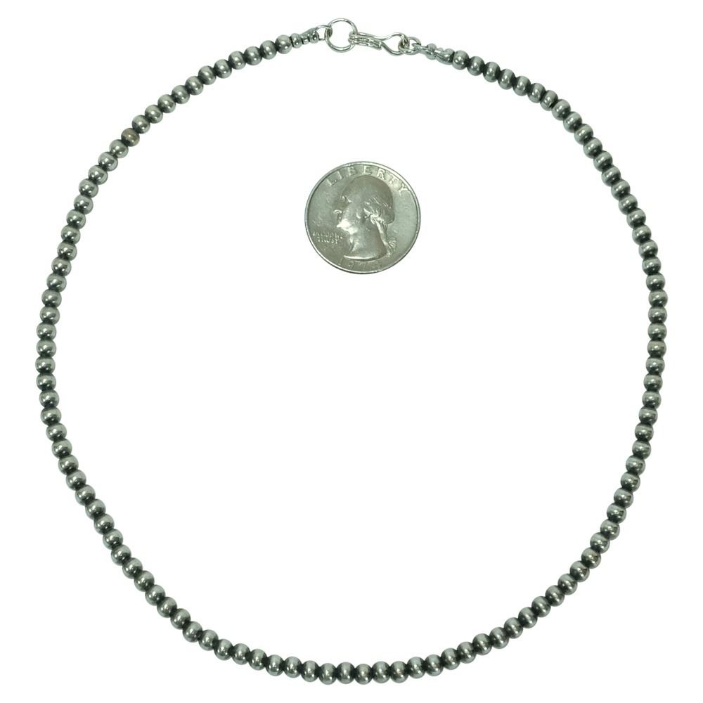 South Texas Tack Apparel Apparel Silver / 16 Inch Navajo Pearl Necklace 4mm x 16inches