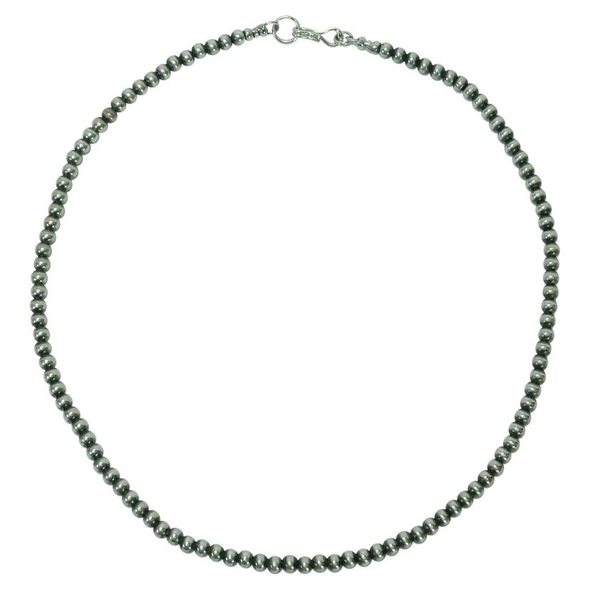 South Texas Tack Apparel Apparel Silver / 16 Inch Navajo Pearl Necklace 4mm x 16inches