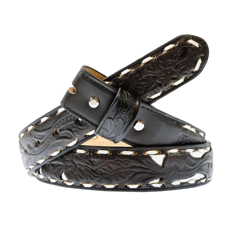 South Texas Tack Apparel Apparel South Texas Tack Apparel Chocolate Floral Embossed Belt