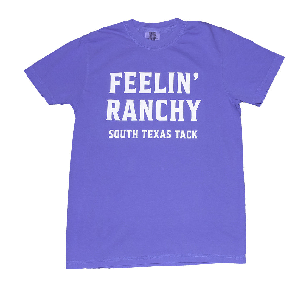 South Texas Tack Apparel Apparel South Texas Tack Apparel Feelin Raunchy Short Sleeve Women's Tee  in Periwinkle