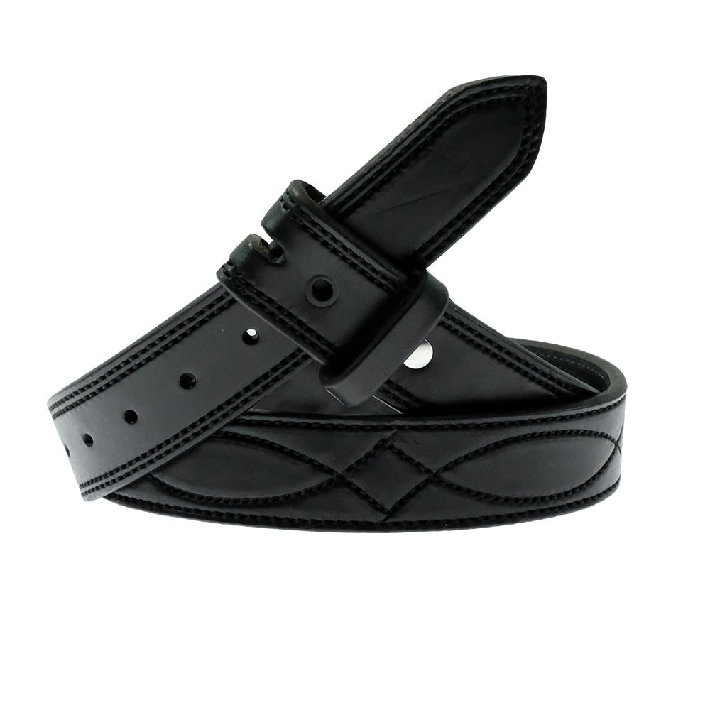 South Texas Tack Apparel Apparel South Texas Tack Black English Bridle with Black Gunslinger Stitch Belt