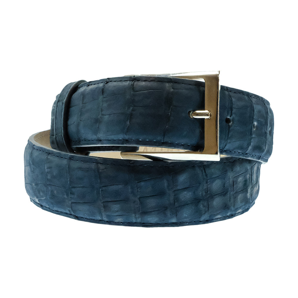 South Texas Tack Apparel Apparel South Texas Tack Custom Azul Caiman Nubuck Leather Belt