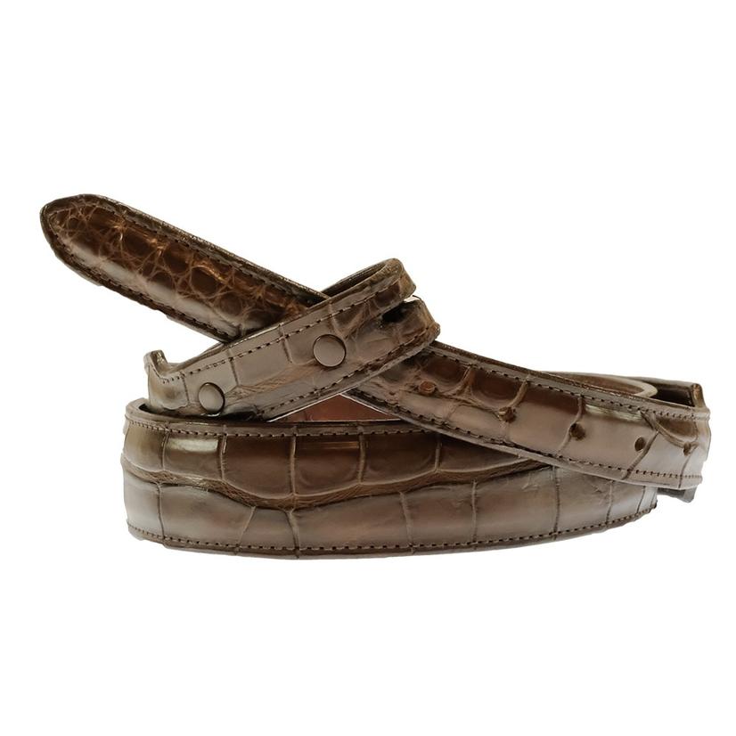 South Texas Tack Apparel Apparel South Texas Tack Custom Exotic Brown Belt
