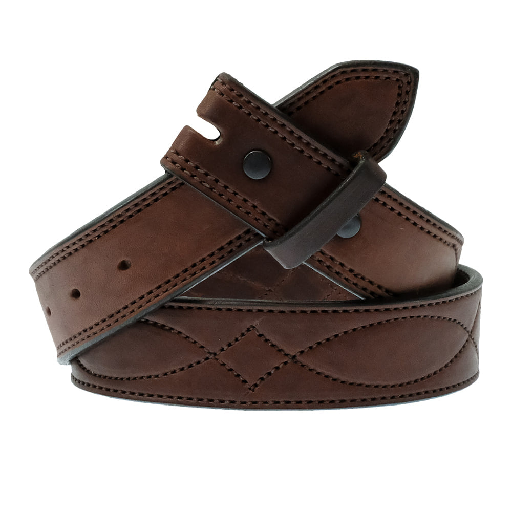 South Texas Tack Apparel Apparel South Texas Tack Walnut English Bridle with Brown Gunslinger Stitch Belt