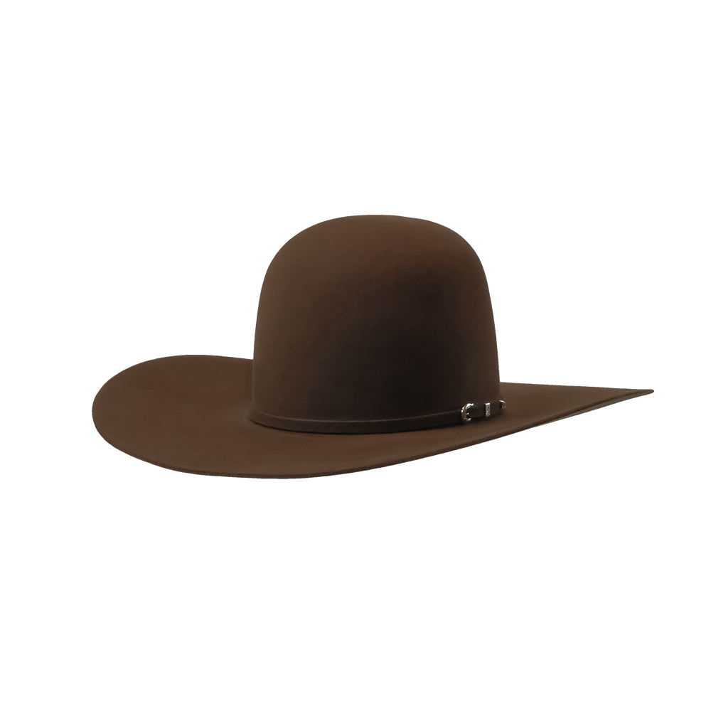 South Texas Tack Apparel Hats 10X 4.5 brim open crown leather sweat