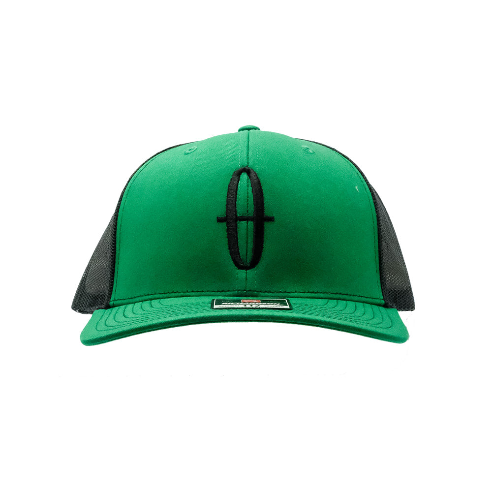 South Texas Tack Apparel Hats Bar Nothin Co. Logo Green and Black Mesh Back Cap