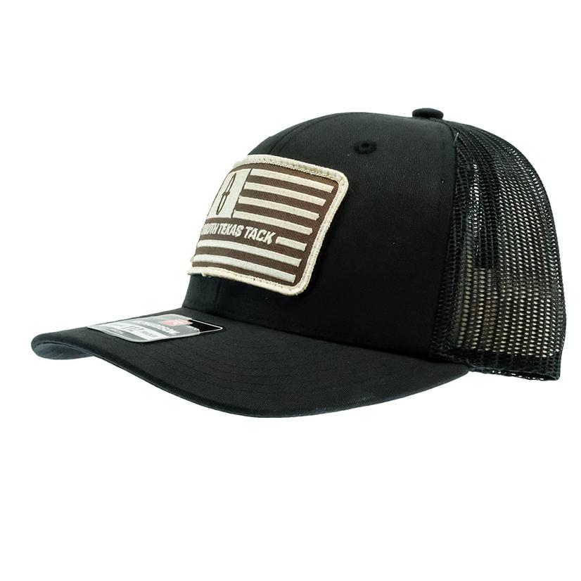 South Texas Tack Apparel Hats Black / Youth South Texas Tack Black Cap with Brown Flag Patch