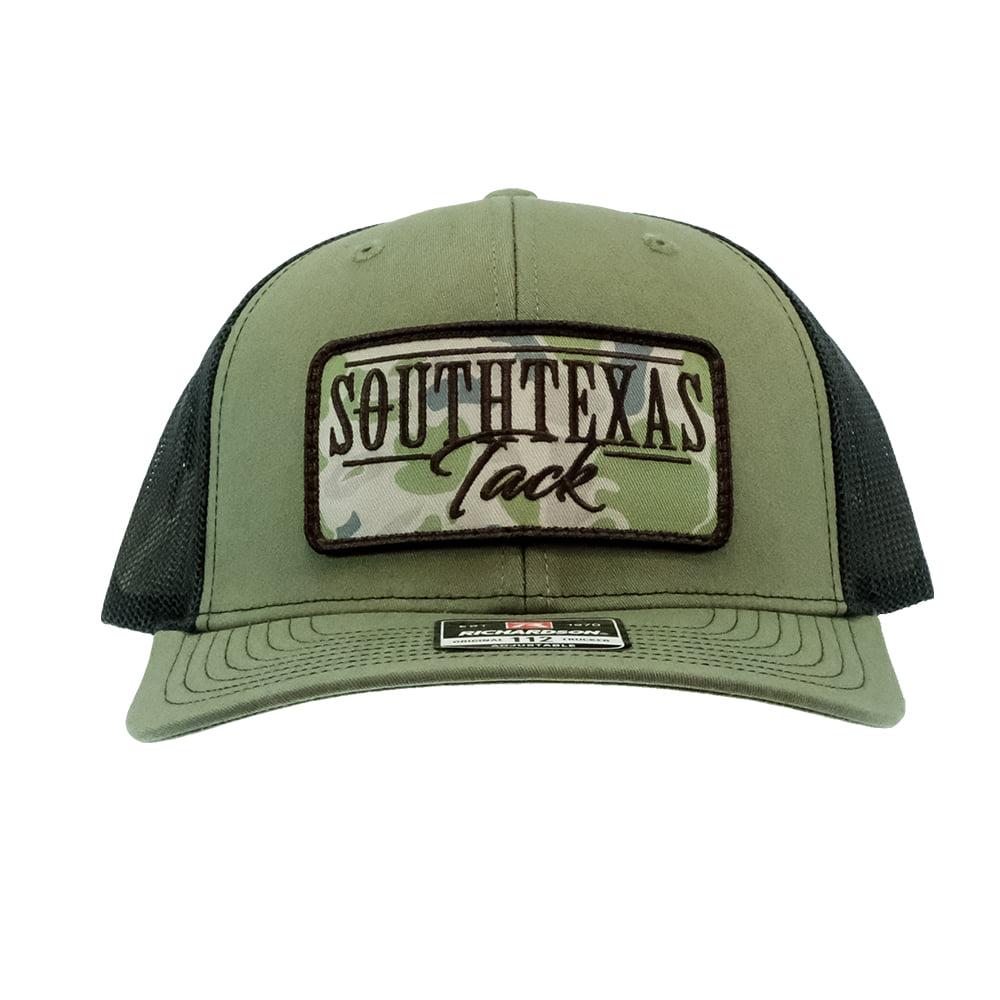 South Texas Tack Apparel Hats Loden/Black / Osfa South Texas Tack Apparel Camo Patch Loden Green with Black Mesh Back Cap