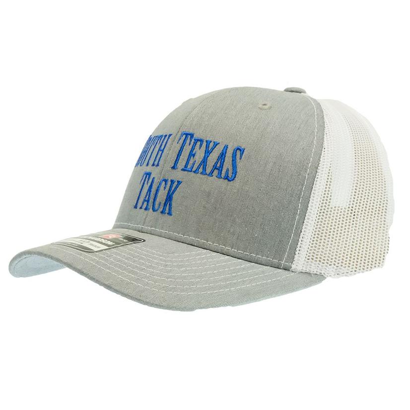 South Texas Tack Apparel Hats OSFA / GRAY/WHITE South Texas Tack Original Logo Trucker Gray and White Cap