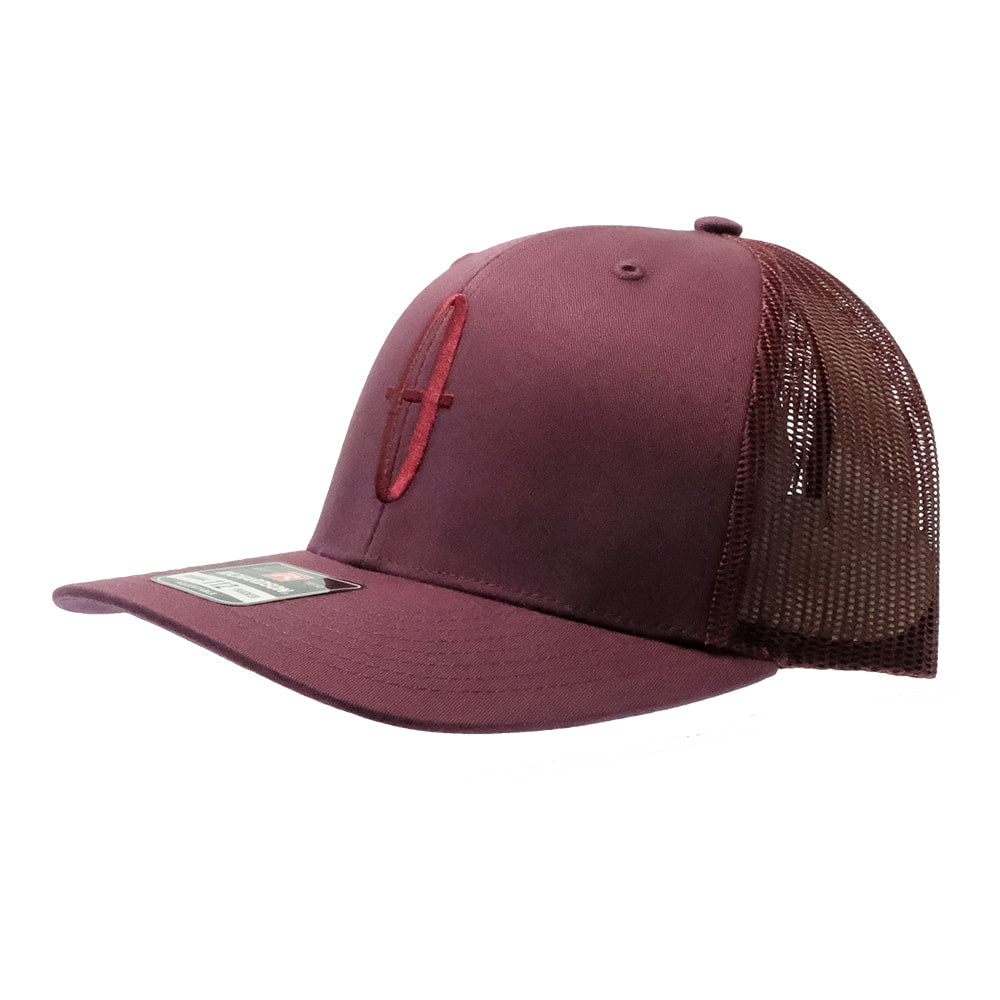 South Texas Tack Apparel Hats South Texas Tack Apparel 112 Maroon with Maroon Bar Nothing Logo Cap