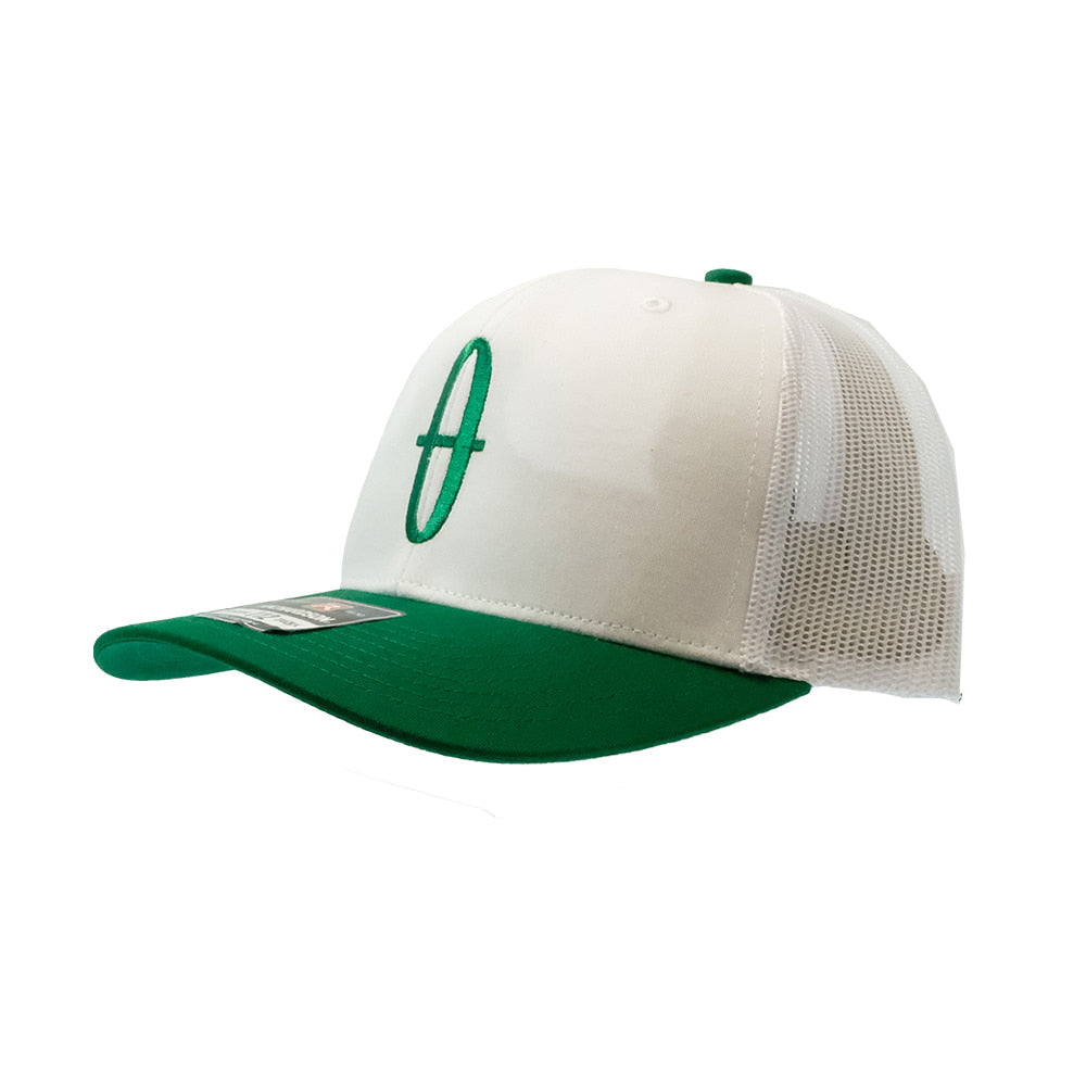 South Texas Tack Apparel Hats South Texas Tack Apparel 112 White and Kelly Cap