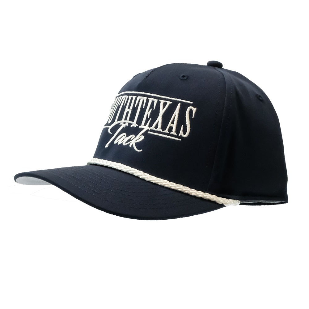 South Texas Tack Apparel Hats South Texas Tack Apparel 258 Navy and White Rope Cap