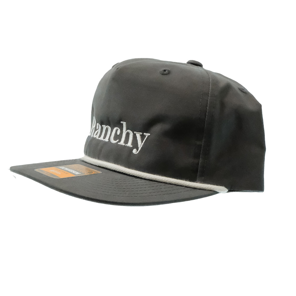 South Texas Tack Apparel Hats South Texas Tack Charcoal White Stitched Ranchy Cap