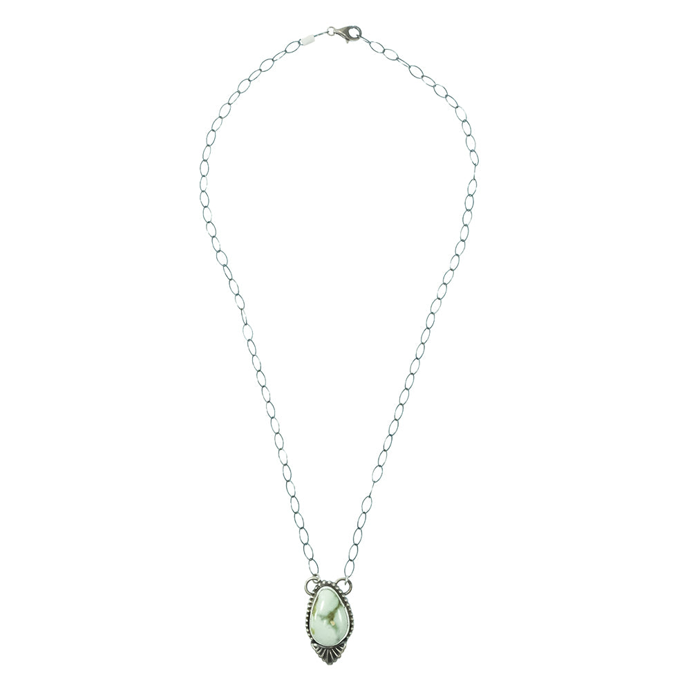South Texas Tack Apparel Jewelry 10 Inch Danny Henio Palomino Turquoise Stone on Silver Chain Necklace