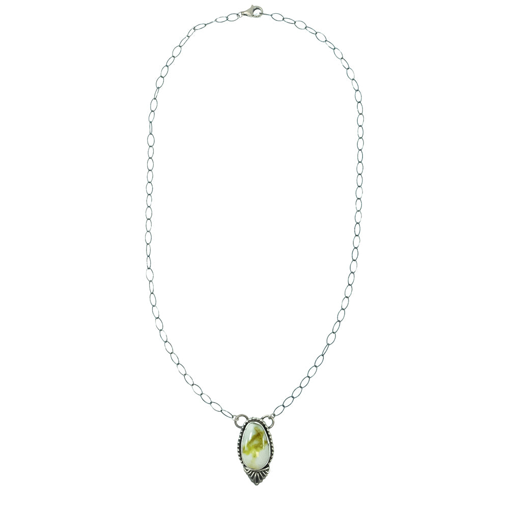 South Texas Tack Apparel Jewelry 10 Inch Danny Henio Palomino Turquoise Stone Pendant On Silver Chain Necklace