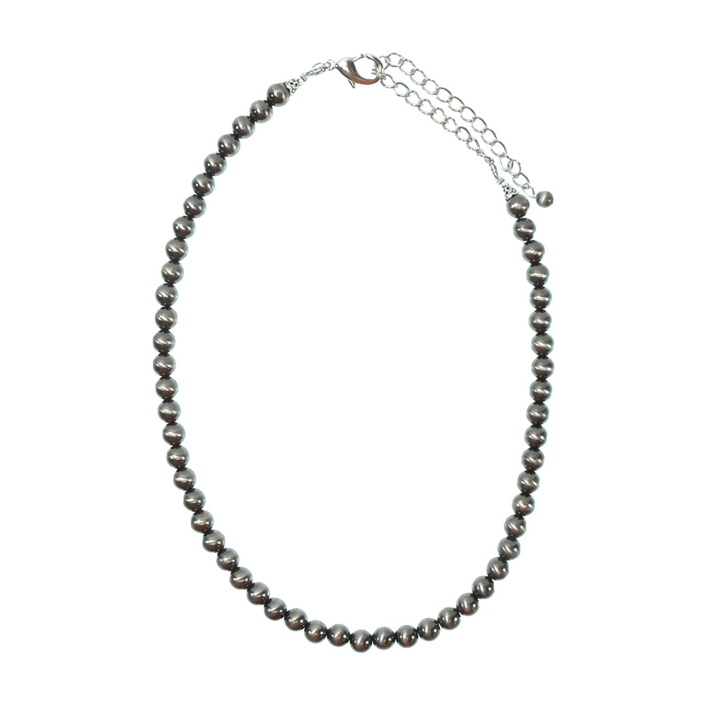 South Texas Tack Apparel Jewelry 16 Inch Faux Navajo Pearl with Silver Necklace