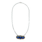 Kee Johnson Native American Navajo Blue Lapis and Sterling Silver Necklace
