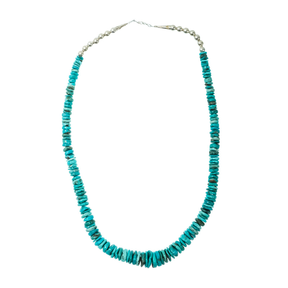 South Texas Tack Apparel Jewelry 20 Inch South Texas Tack Native American Navajo Sterling Silver  Pearl / Turquoise Necklace