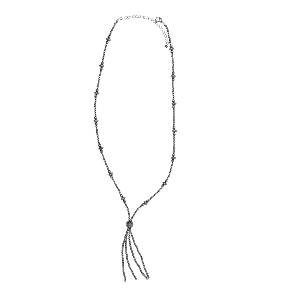 South Texas Tack Apparel Jewelry 30 Inch Faux Navajo Bead and Tassel Necklace 30"