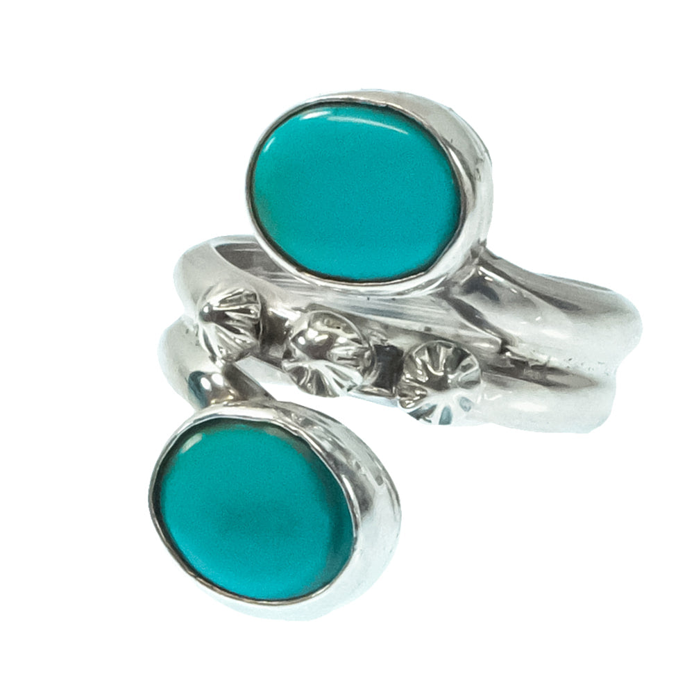 South Texas Tack Apparel Jewelry Bobby Platero Native American Navajo Sterling Silver Turquoise Ring