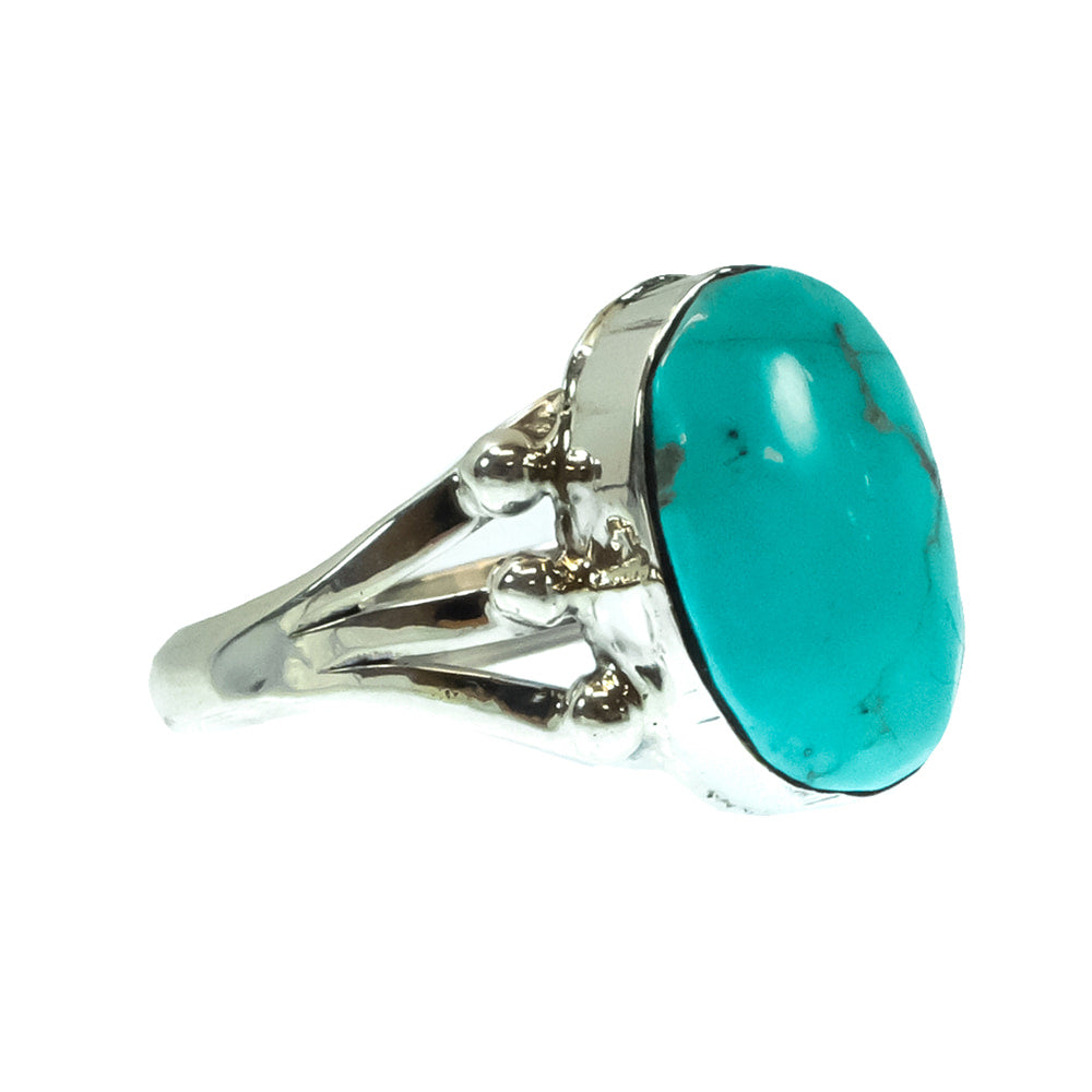 South Texas Tack Apparel Jewelry Charlene Yazzie Native American Navajo Turquoise And Sterling Silver Ring