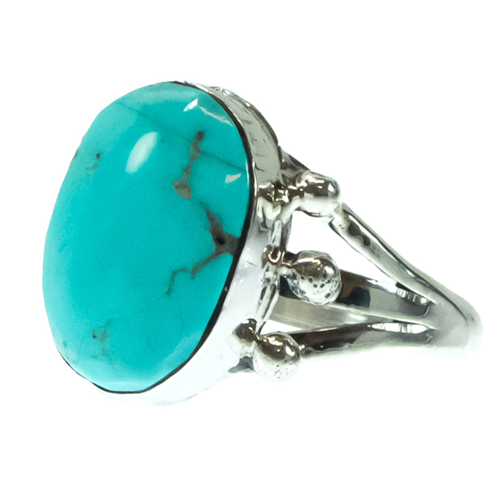 South Texas Tack Apparel Jewelry Charlene Yazzie Native American Navajo Turquoise And Sterling Silver Ring