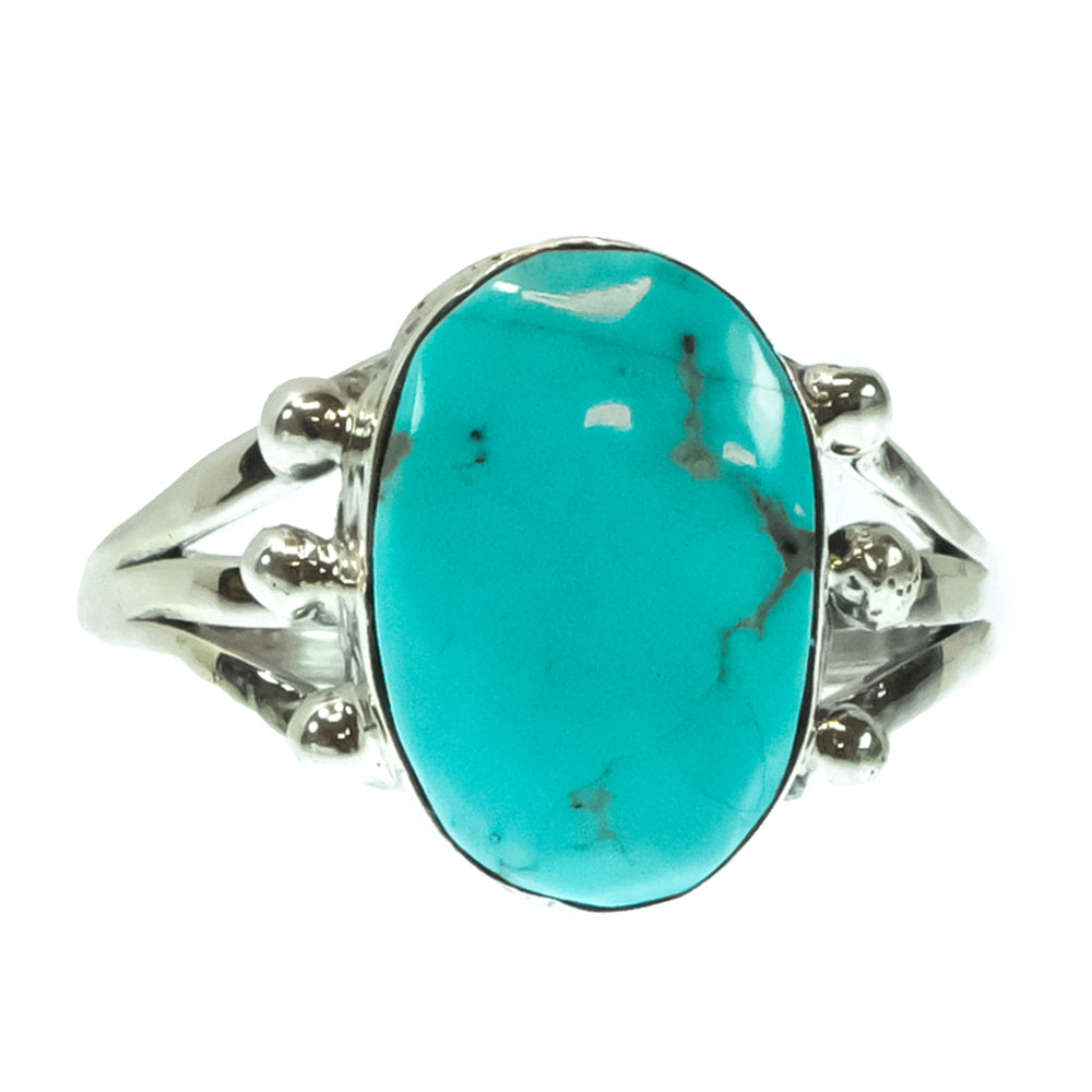 South Texas Tack Apparel Jewelry Charlene Yazzie Native American Navajo Turquoise And Sterling Silver Ring