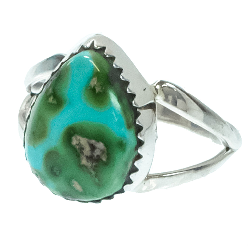 South Texas Tack Apparel Jewelry Gerald Joe Native American Navajo Sterling Silver Turquoise Ring